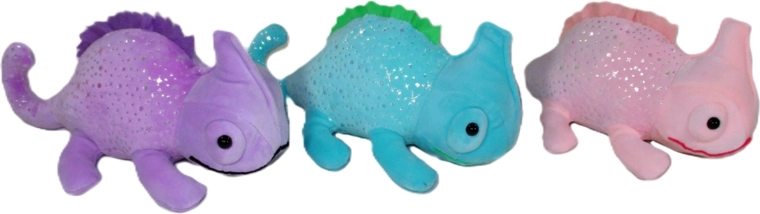 Caméléon en peluche 25 cm