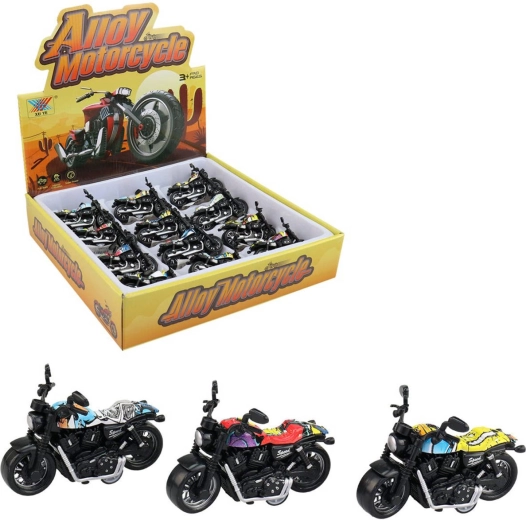 Moto de voyage en plastique à rétrofriction avec pneus larges - 1 pièce