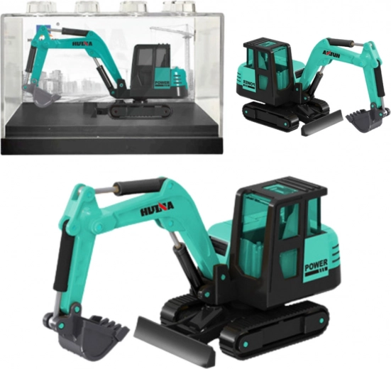 Modèle de collection de pelle chenillée Huina vert 1:80