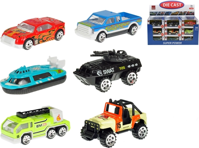 Voiture miniature en métal 7 cm 1:64 à roue libre