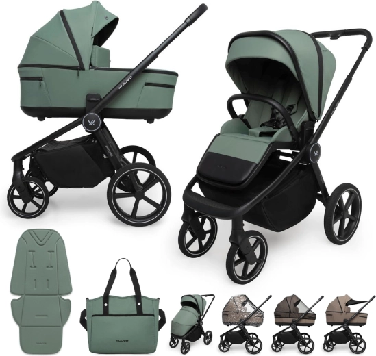 Poussette combinée Muuvo Five 2 en 1 classic black