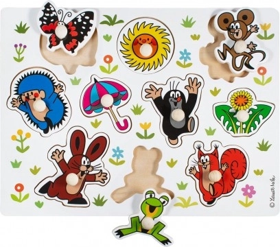 Puzzle en bois à encastrer LA PETITE TAUPE grand format