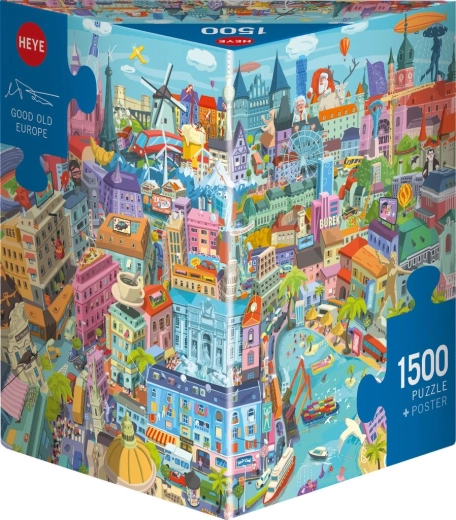 Puzzle Heye La bonne vieille Europe, 1 500 pièces