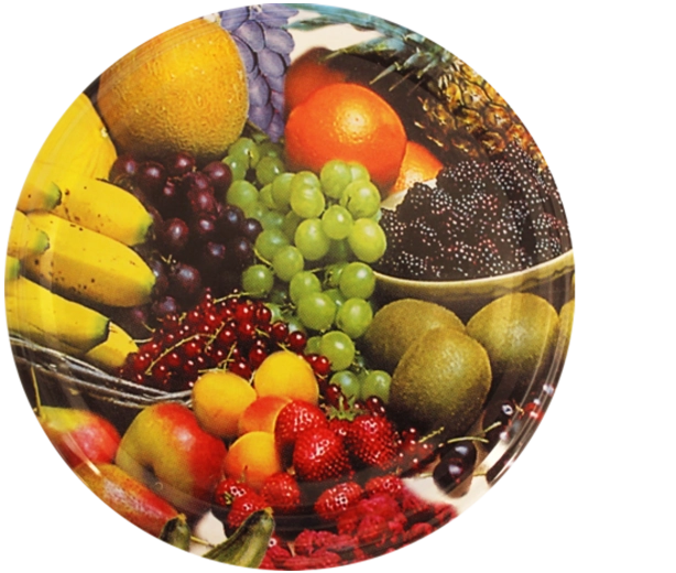 Couvercles de stérilisation RTS 82 mm avec motif banane