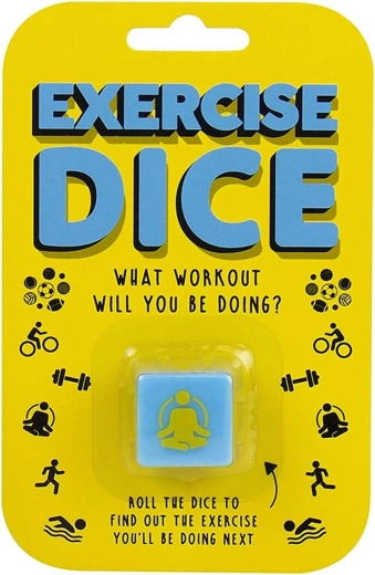 Dé de fitness d’exercice bleu 3 cm - 1 pièce