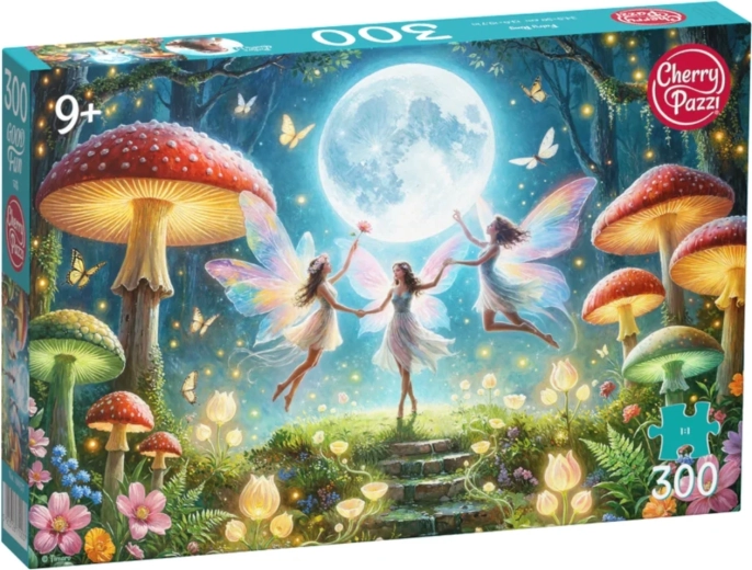 Puzzle Cherry Pazzi Fées parmi les amanites, 300 pièces