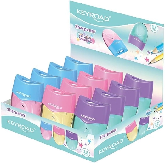 Taille-crayon Keyroad Mellow Duo pastel
