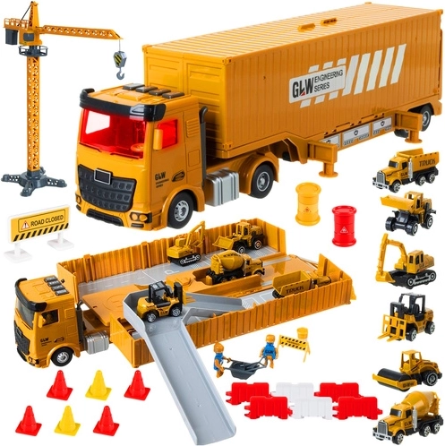 Iso Trade camion de chantier avec grue et accessoires