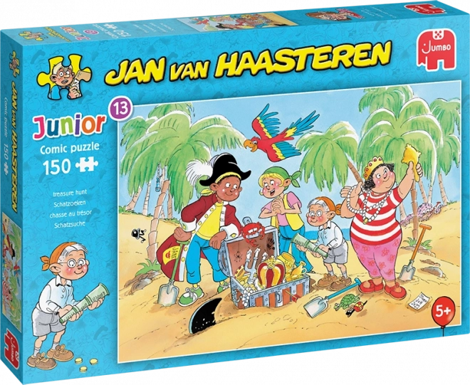 Puzzle Jumbo Jan van Haasteren Junior : À la chasse au trésor, 150 pièces
