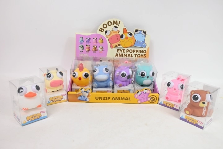 Animal anti-stress à presser – présentoir de vente 12 pcs