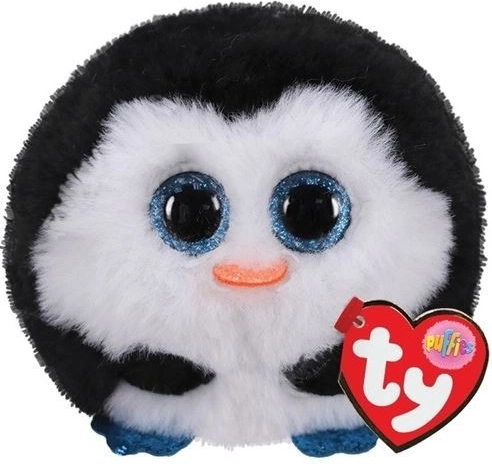Mascotte en peluche TY Puffies – manchot WADDLES