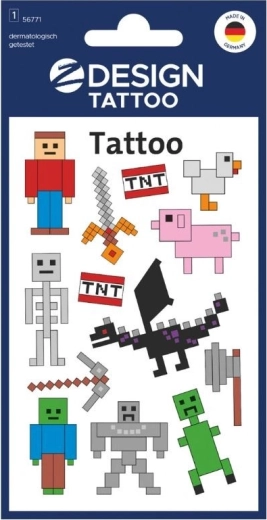 Tatouage Pixel pour enfants