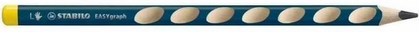 Crayon ergonomique pour gauchers Stabilo Easygraph bleu foncé