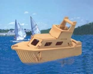 Woodcraft puzzle 3D en bois Yacht