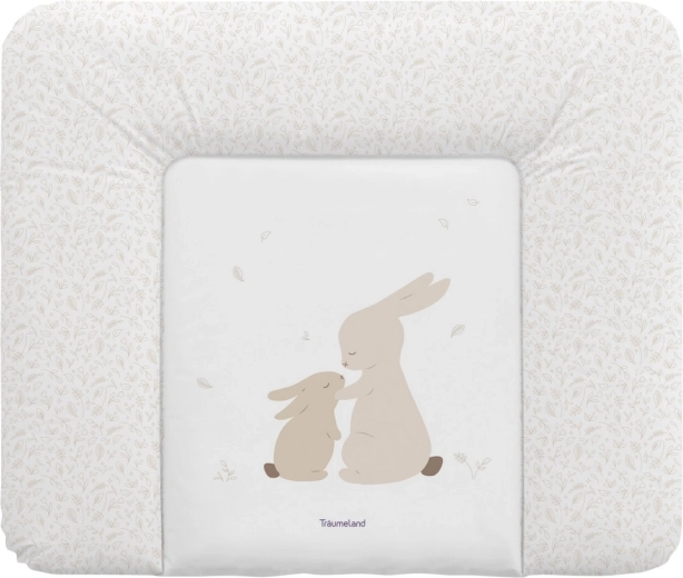 Matelas à langer Träumeland Hophop Bunny beige 75 × 85 cm
