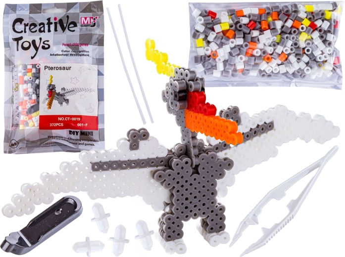 Perles à repasser 3D ptérodactyle (dinosaure) – set en sachet