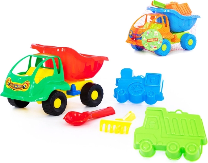 Camion-benne pour enfants pour le sable avec accessoires