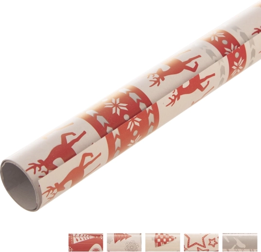 Papier cadeau de Noël en feuille 200 × 70 cm – mélange de motifs