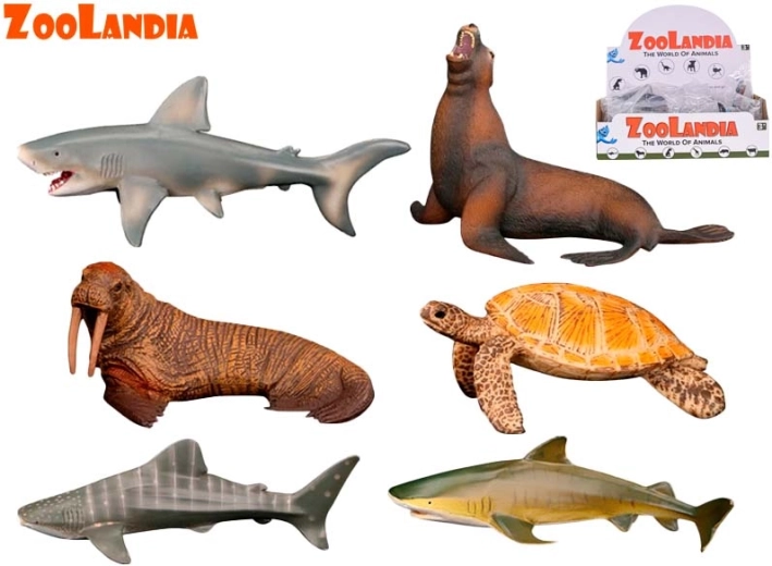 Zoolandia animaux marins – ensemble de figurines en plastique 9–15 cm