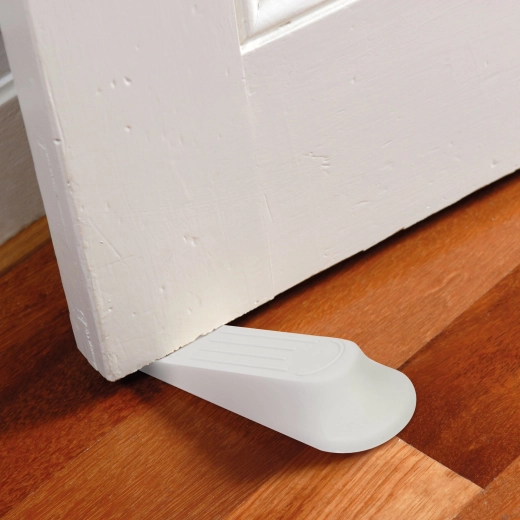 Ensemble de cales de porte en plastique blanches, 4 pièces