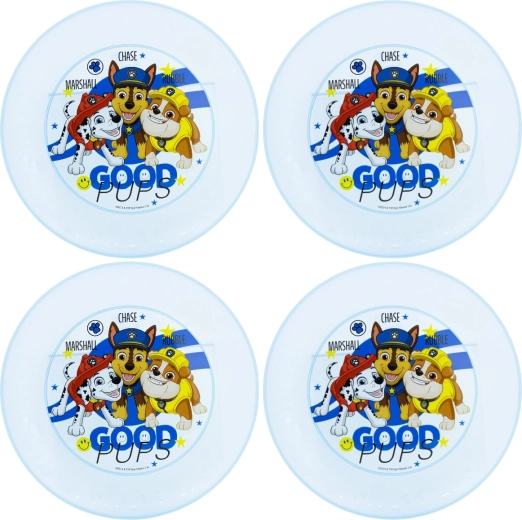 Grande set d’assiettes enfant Stor Pat’ Patrouille bleu (4 pcs)
