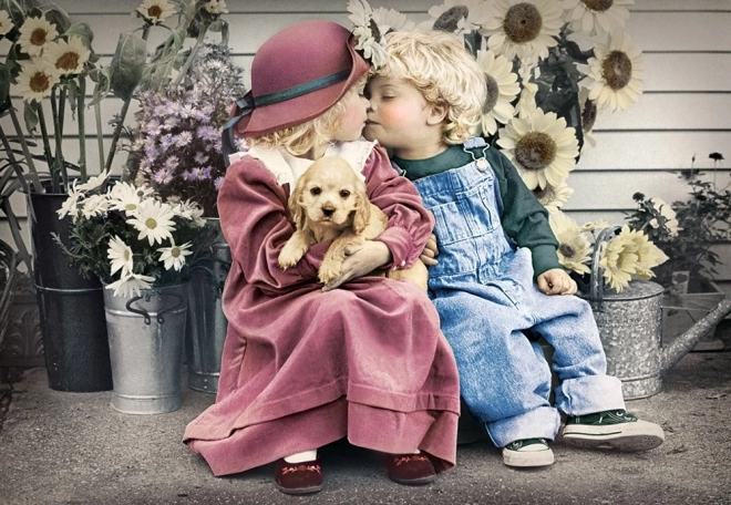 Puzzle 1000 pièces Premier amour