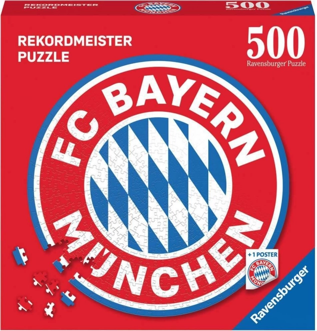 Puzzle rond FC BAYERN – logo, 500 pièces
