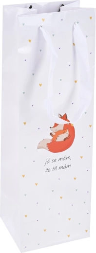 Sac cadeau en papier « Je vais bien… » 12 × 10 × 36 cm