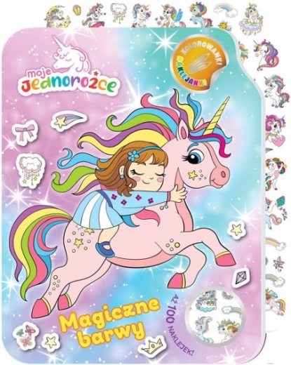 Mes licornes, coloriages avec autocollants 2 Couleurs magiques