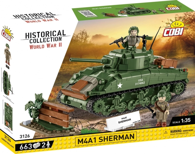 Kit de construction char M4A1 Sherman 1:35 – 663 pièces