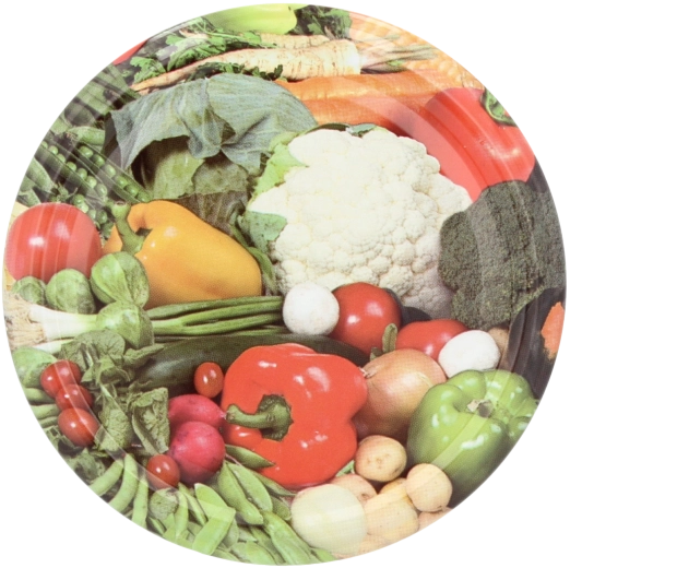 Lot de couvercles FI 82 avec motif chou-fleur, 10 pcs