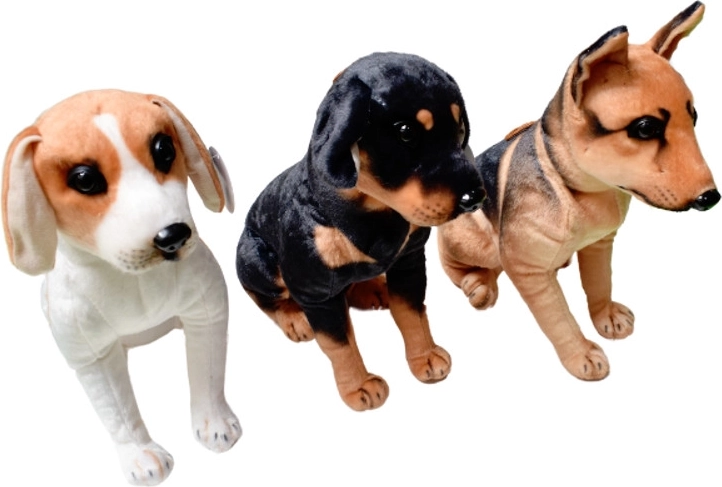 Chien en peluche – chien de race debout