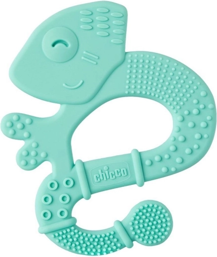 Anneau de dentition en silicone Chicco Super Soft caméléon bleu 2m+