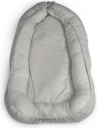 Petite&Mars nid de protection pour bébé Feel Safe gris clair 90 × 60 cm