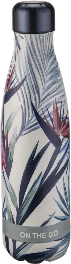 Thermos en plastique 0,5 l avec motif de feuilles