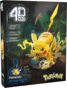 Puzzle 4d build pokémon pikachu maquette 3d