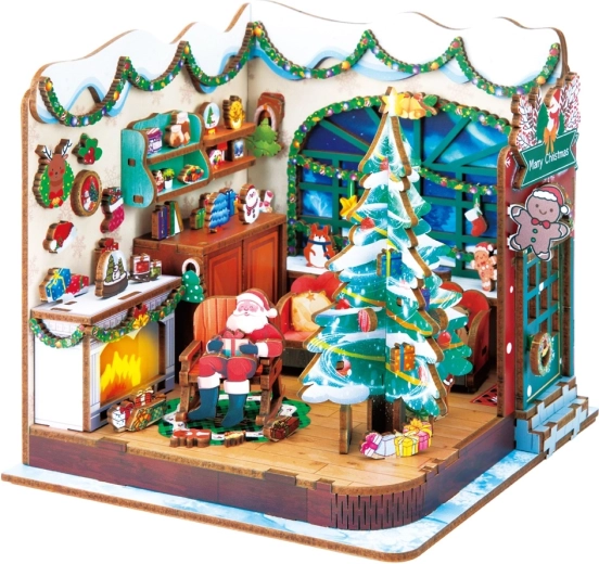 2Kids Toys puzzle 3D en bois Atelier du Père Noël
