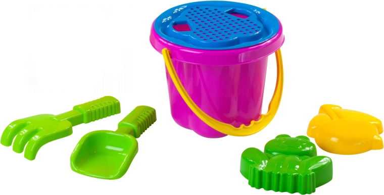 Set de sable avec seau et tamis 16 cm