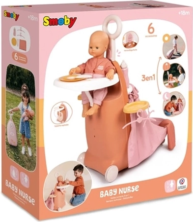 Valisette multifonctionnelle Smoby Baby Nurse pour poupées