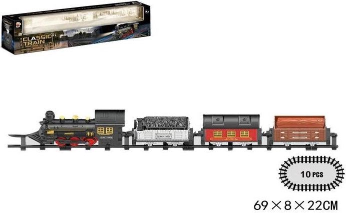 Circuit de train à piles avec effet fumée