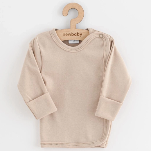 Chemise pour bébé New Baby Classic II beige clair 56 (0–3 mois)