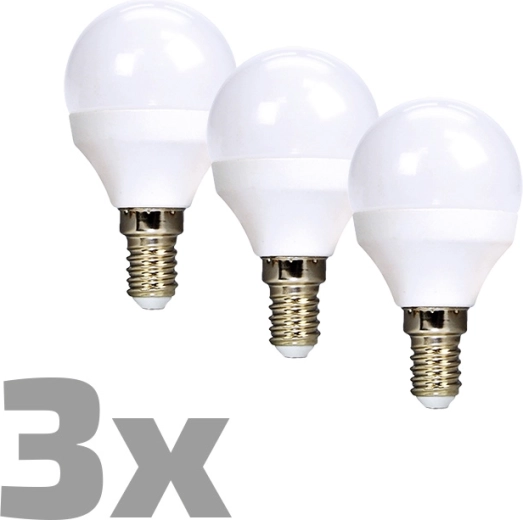 Ampoule LED Ecolux miniglobe E14 6 W 3000 K 450 lm (pack de 3)