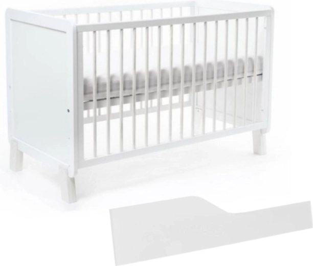 Lit bébé NANNA Niko blanc 120 × 60 cm