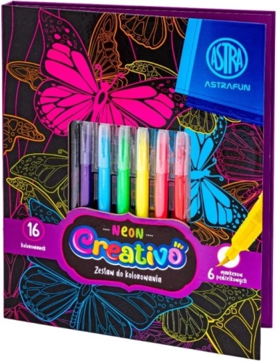 Set de coloriage Neon Animals ASTRA Creativo