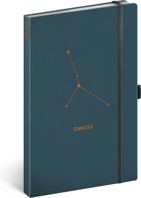 Carnet Zodiaque Cancer, ligné 13 × 21 cm