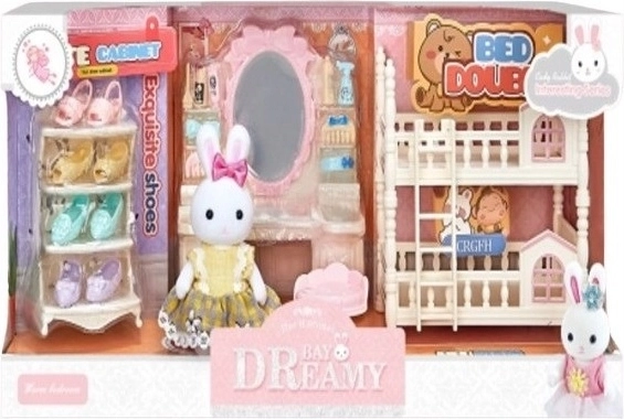 Set de jeu lapin dans la chambre - 1 pièce