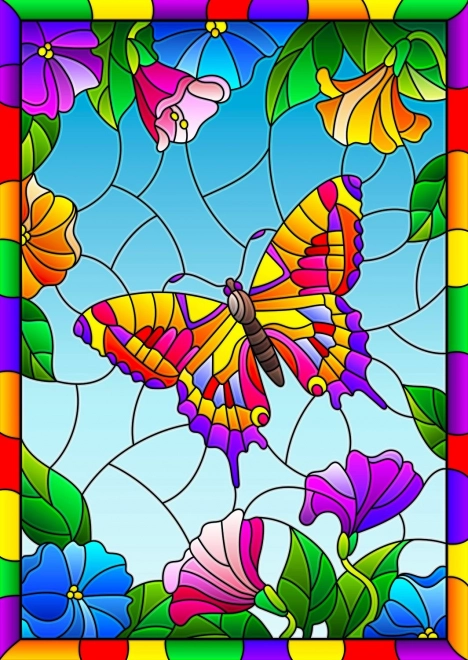 Puzzle papillon en cristal 1000 pièces