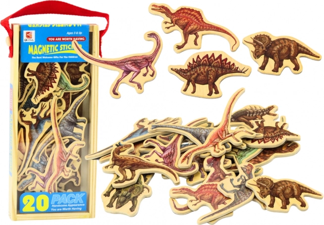 magnets en bois animaux, lot de 20 pièces