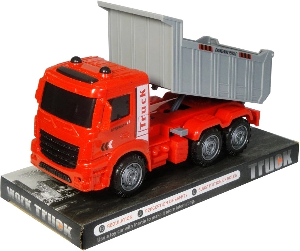 Camion-benne rouge