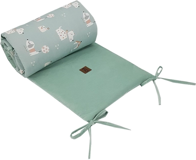 EKO tour de lit velvet Dogs mint